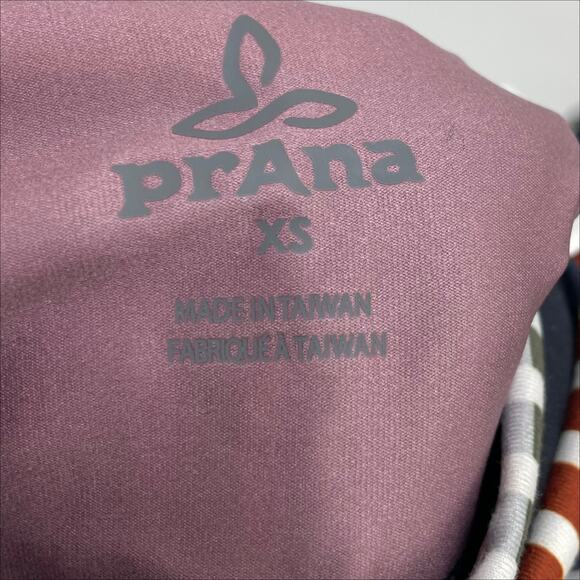 prAna Womens Kimble 7/8 Athletic Leggings XS Green Blue Multi Print Tivoli NWT - Picture 9 of 11